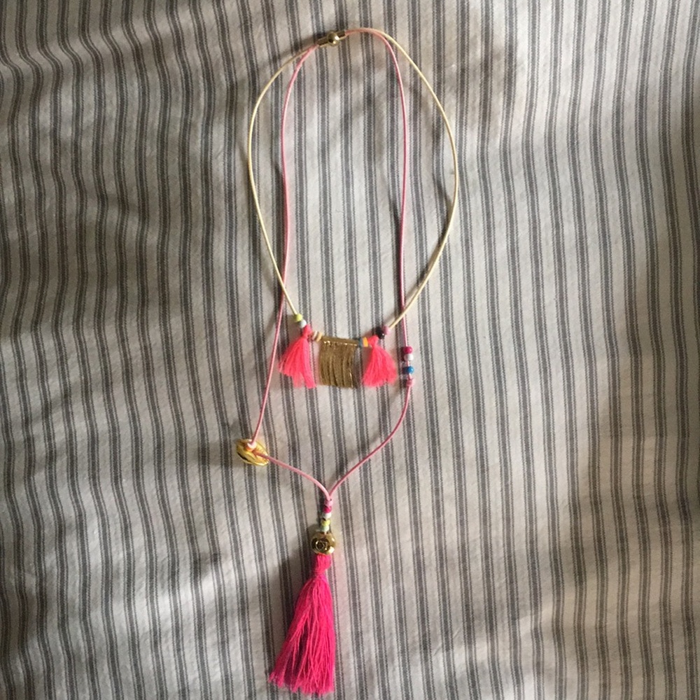 Boho Tassel Beaded Layered Necklace